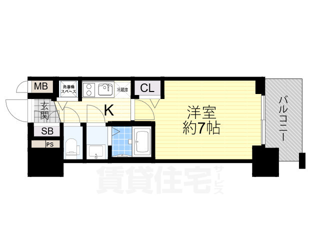 プレサンス水都OKAWAの間取り