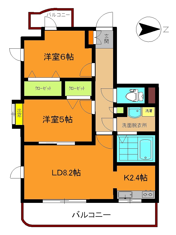 サンヴァーリオ虎丸の間取り