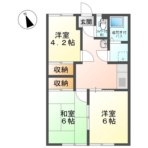 東御市常田のアパートの間取り