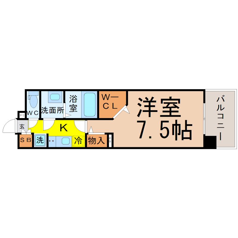 名古屋市中村区太閤通のマンションの間取り