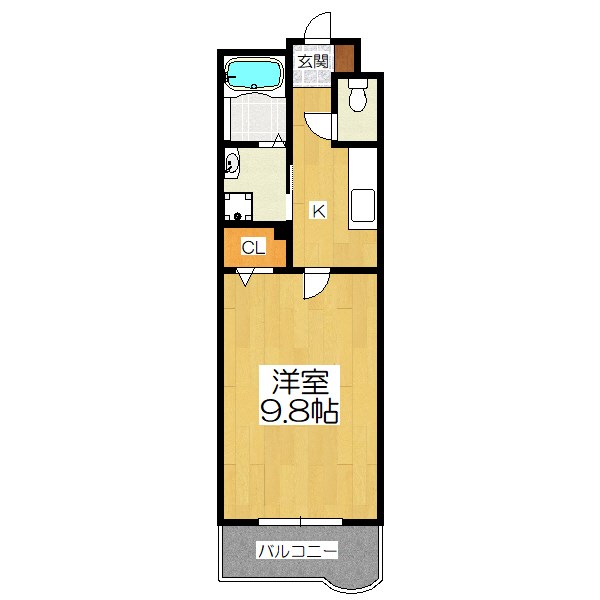 カーサエスト札の辻の間取り