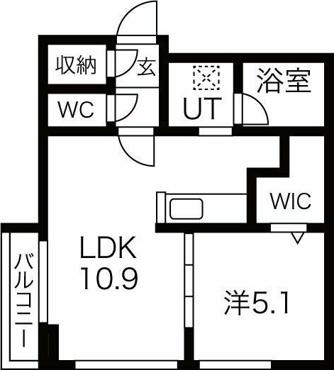 カーサ琴似(旧サムティ琴似本通)の間取り