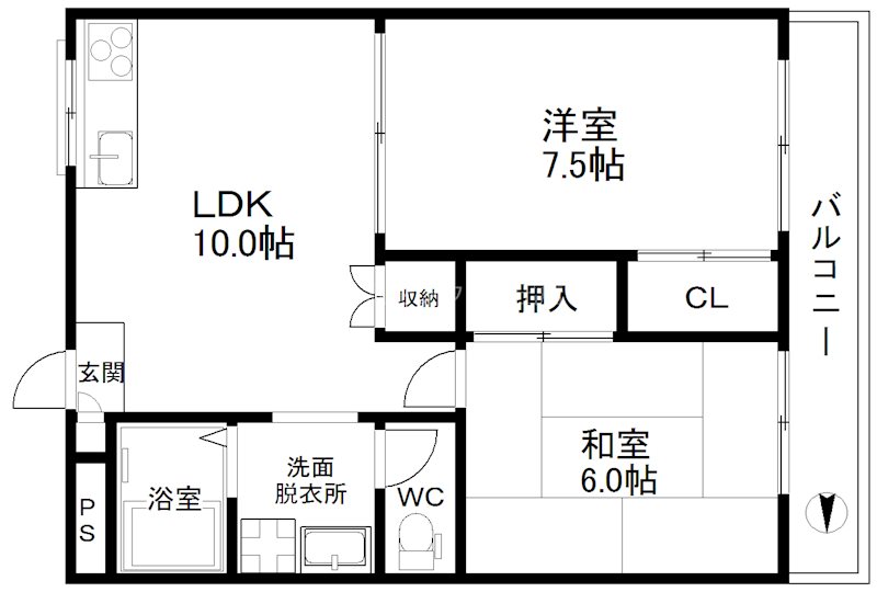 グランドールソシアの間取り