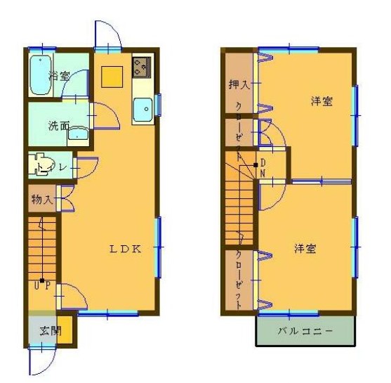 サンライズKの間取り