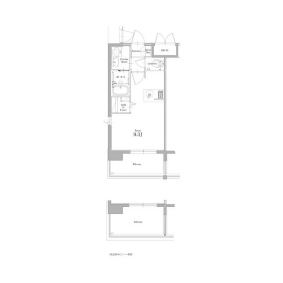 福岡市東区千早のマンションの間取り