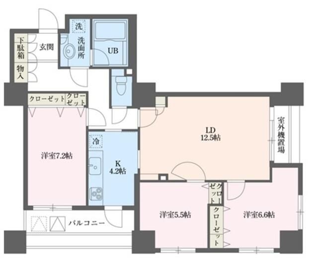 ドゥーエ横浜駅前の間取り