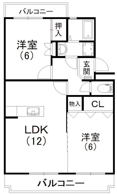 初生パークハイツの間取り