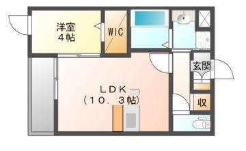 和気郡和気町衣笠のアパートの間取り