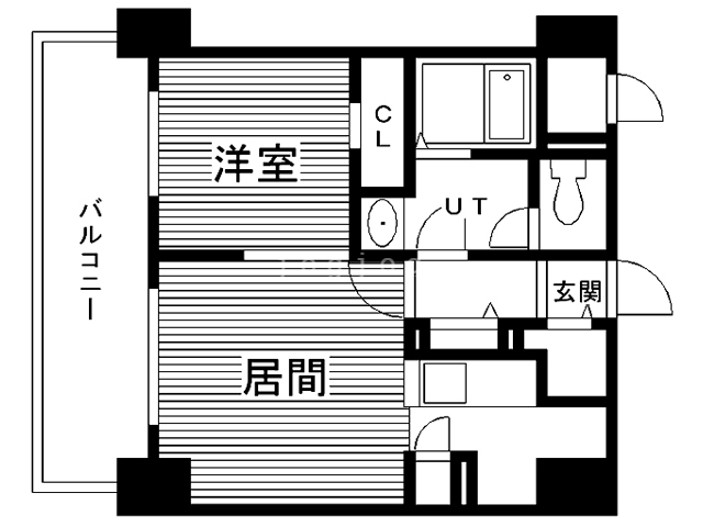 札幌市中央区南一条東のマンションの間取り