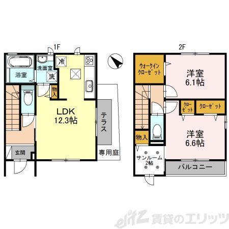 ドミール石丸の間取り