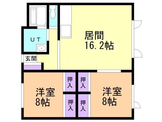 ポプラコートの間取り