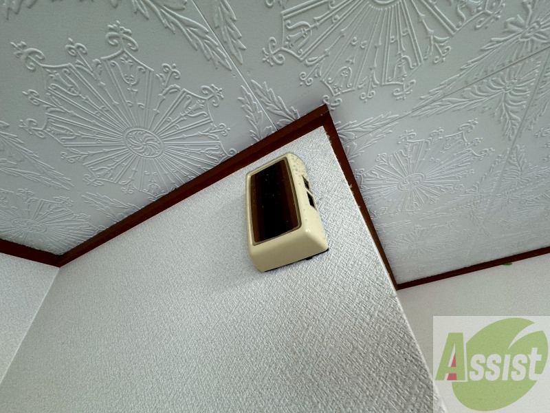 セキュリティ　来客時にはこちらのチャイムが鳴りますよ。