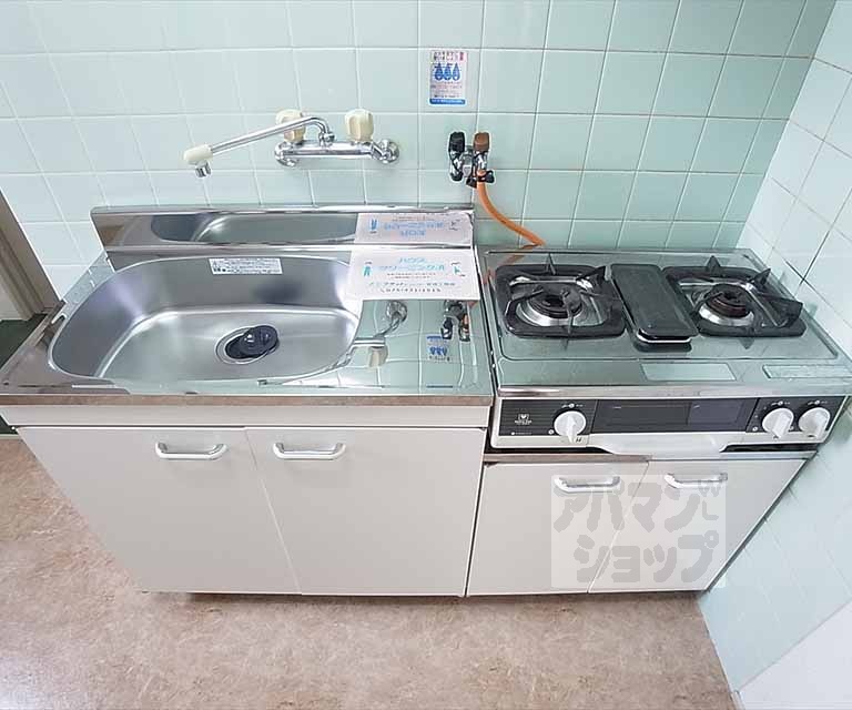 キッチン　２口コンロ設置可能