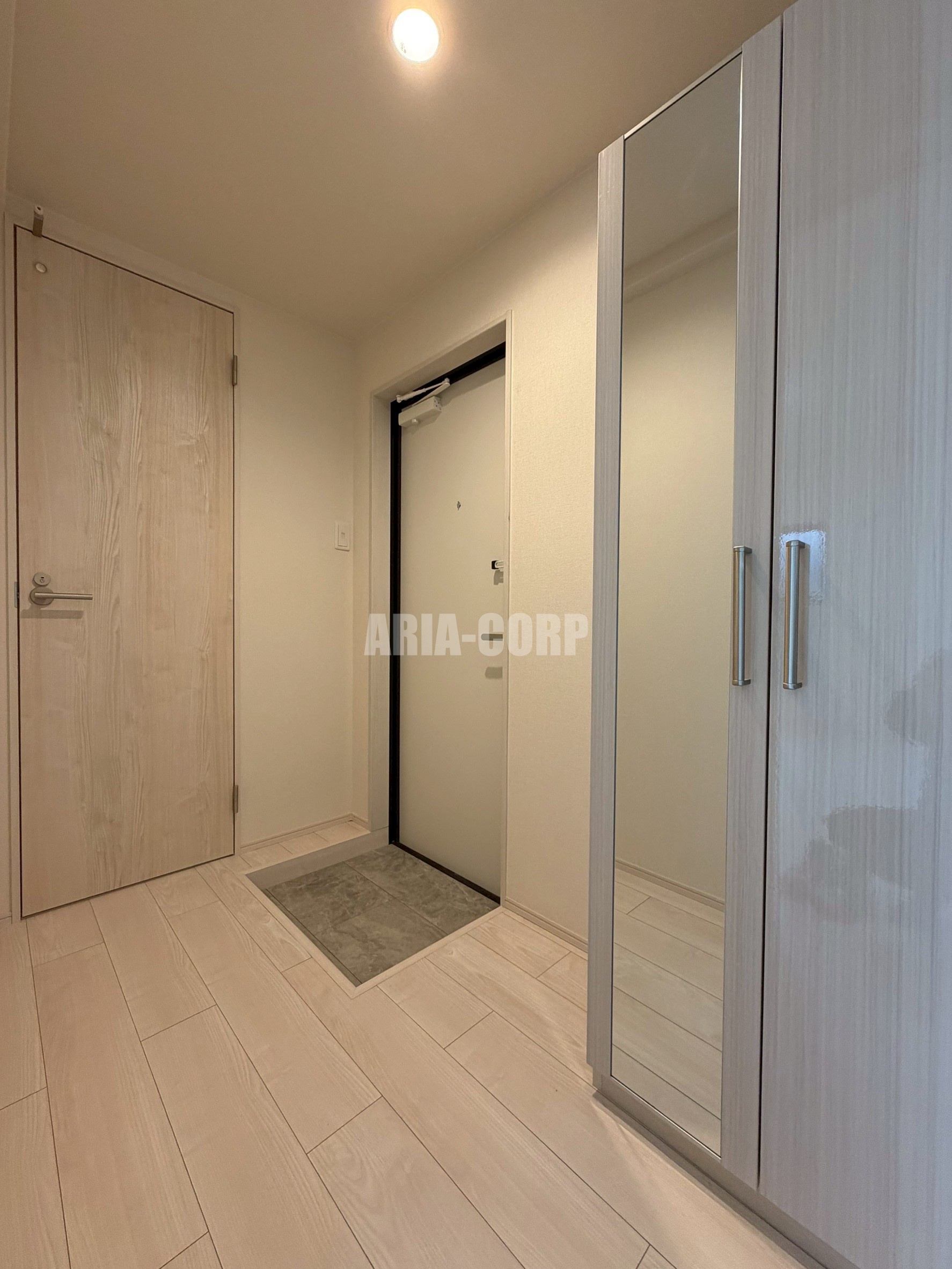 玄関　姿見付き大型シューズBOX搭載です！