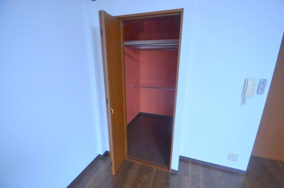 収納　お持ちの服が掛けられます。