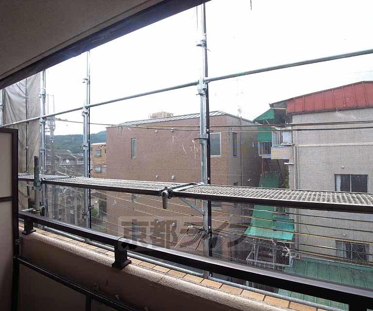 眺望　外壁清掃中での撮影