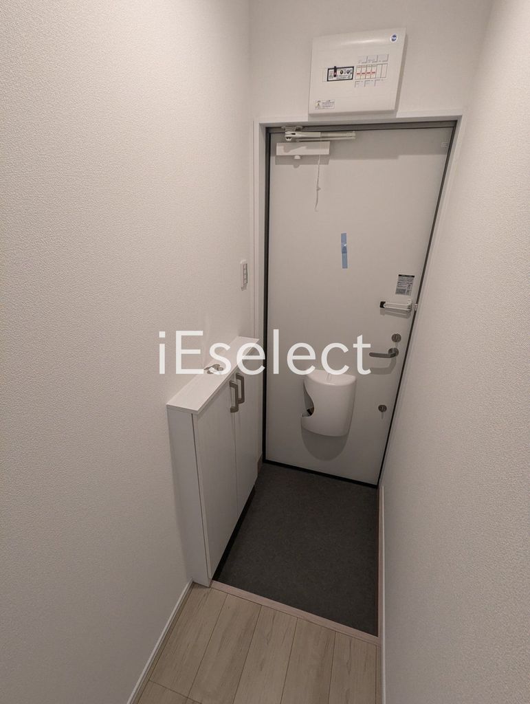 玄関　シューズボックス付きの玄関です?