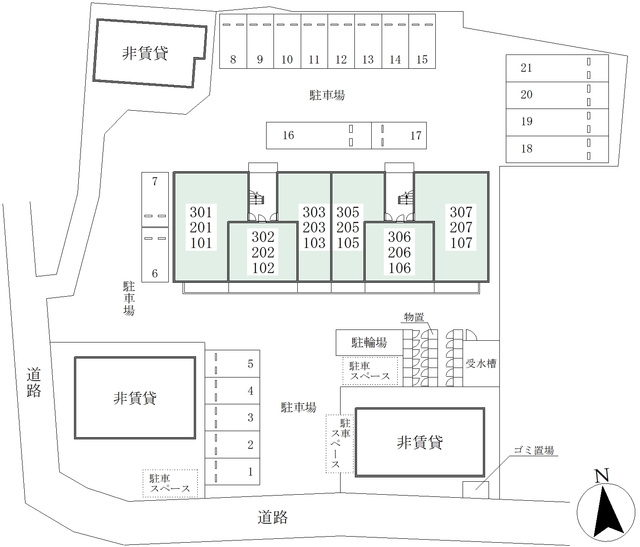 駐車場　配置図