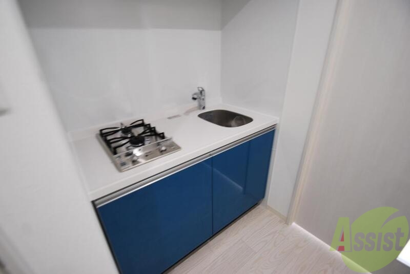 キッチン　２口コンロの広々キッチン料理がはかどりますね！！