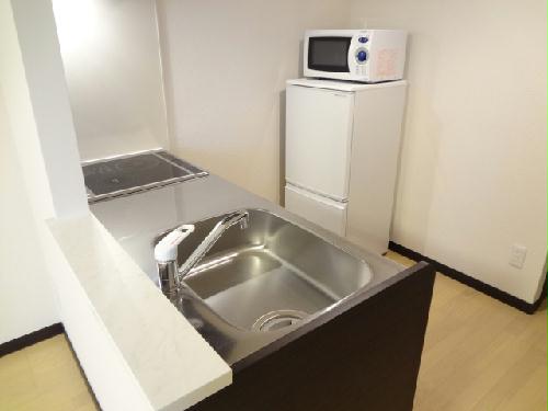 キッチン　カウンターキッチン　冷蔵庫　電子レンジ
