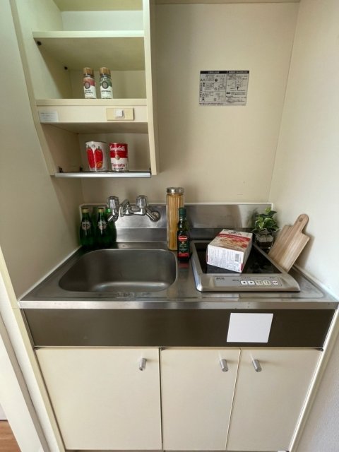 キッチン　1口IHコンロ※家具家電小物はイメージです