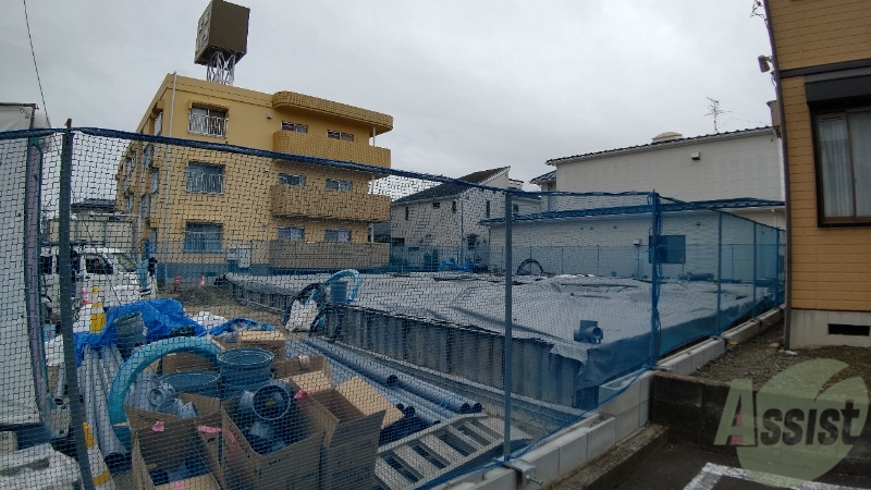 洗面設備　建設中