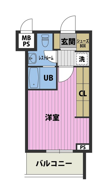 地下鉄空港線 西新駅 徒歩8分 4階建 築10年の間取り写真
