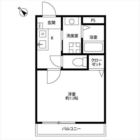 アンプルール フェール 上永谷の間取り写真
