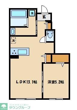 東急田園都市線 溝の口駅 バス乗車時間：15分 最寄りバス停で下車 徒歩5分 2階建 築4年の間取り写真