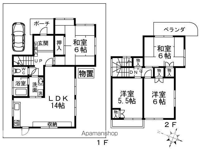 真上町6丁目戸建の間取り写真