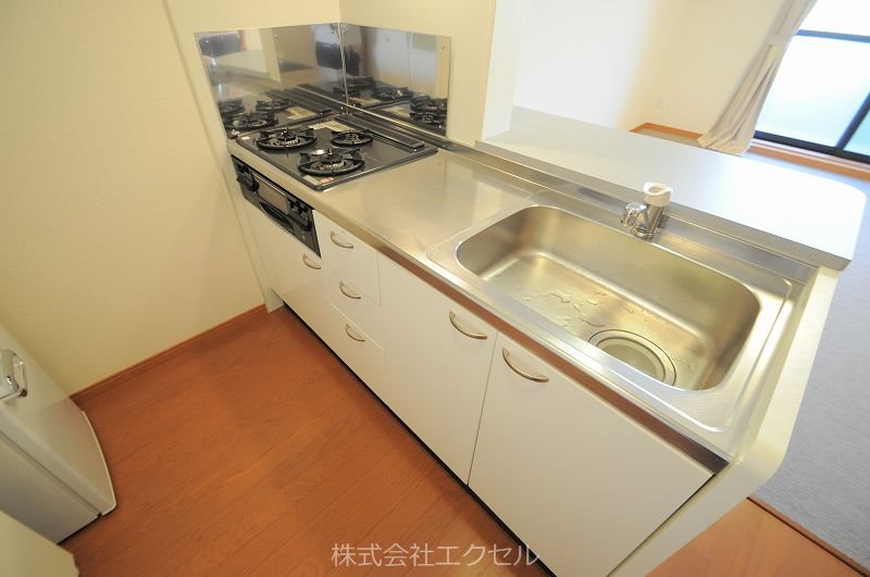 西武多摩湖線 武蔵大和駅 徒歩19分 2階建 築17年のキッチン写真