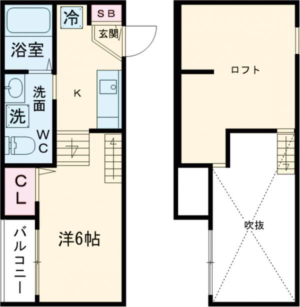 ＪＲ鹿児島本線 九産大前駅 徒歩4分 2階建 築12年の間取り写真
