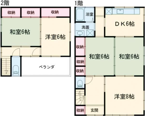 伊勢崎大手町戸建の間取り写真