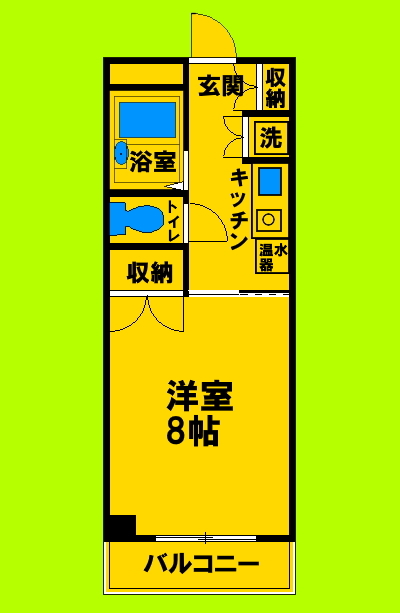 地下鉄御堂筋線 江坂駅 徒歩5分 7階建 築30年の間取り写真