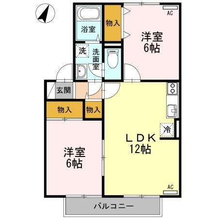 ＪＲ信越本線 新潟駅 徒歩28分 2階建 築28年の間取り写真
