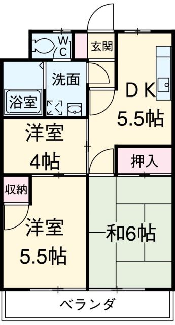 第8池田マンションの間取り写真