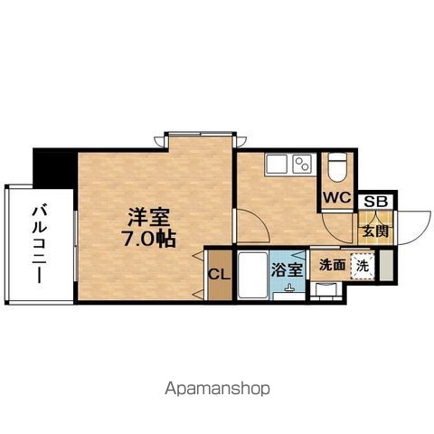 地下鉄谷町線 南森町駅 徒歩6分 10階建 築7年の間取り写真