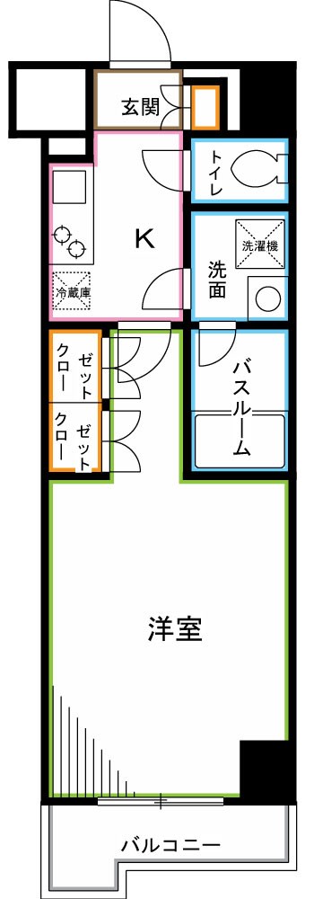 ＪＲ中央線 阿佐ケ谷駅 徒歩15分 7階建 築11年の間取り写真