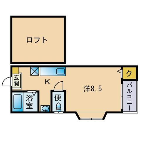 クイーン・ライフ渡辺通りの間取り写真