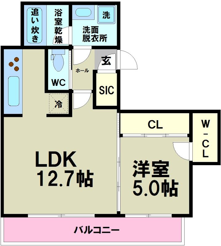 京王線 上北沢駅 徒歩9分 5階建 築13年の間取り写真