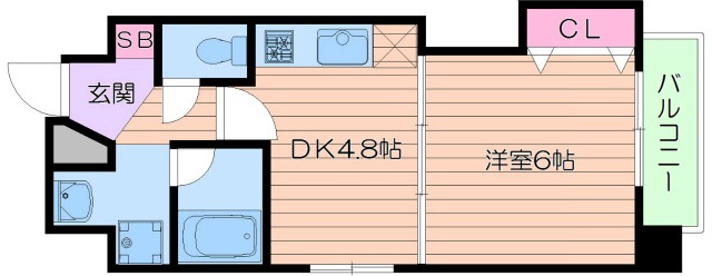 エスカーサ大阪阿倍野パークビューの間取り写真