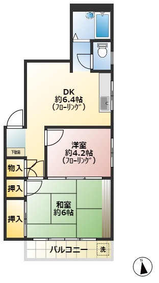 プリミエール大島の間取り