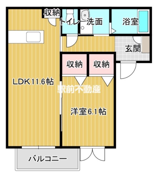 シャーメゾン大川の間取り