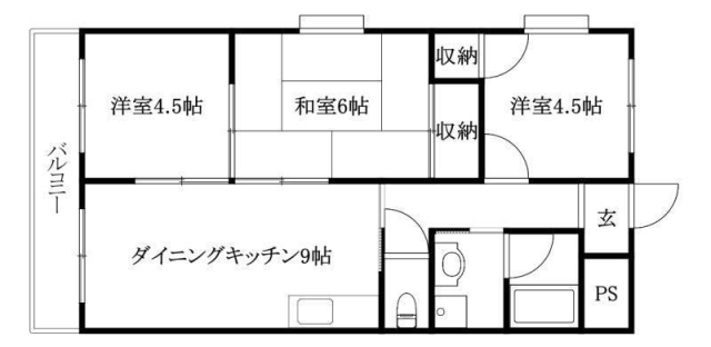 ハイツモンレーブの間取り