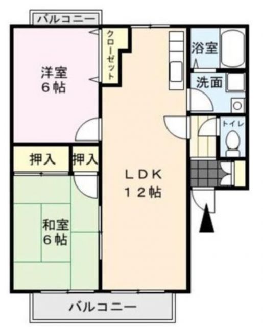 【グリーンタウン津留崎の間取り】