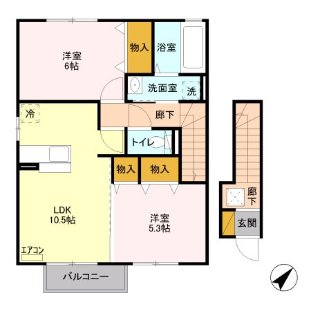 エスペランサ　Ａの間取り