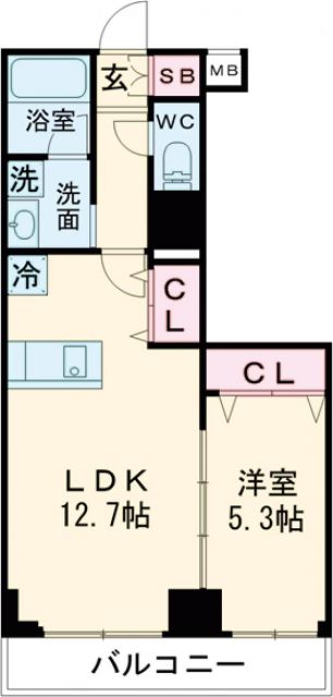 港区南青山のマンションの間取り