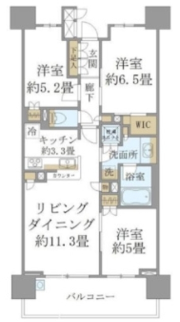 Brilliaレイクタウンパークサイドの間取り