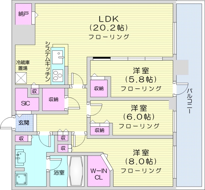 ONE札幌ステーションタワーの間取り