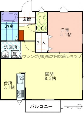 フォールストリームの間取り